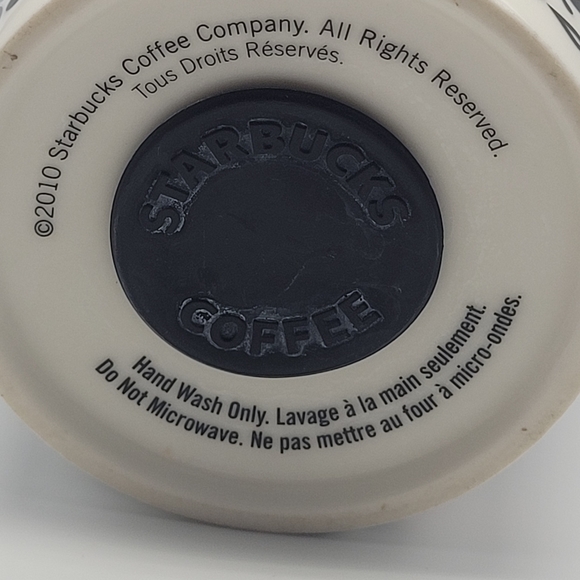 Starbucks Jonathan Adler Red Ceramic Travel Cup With Lid - Picture 3 of 8